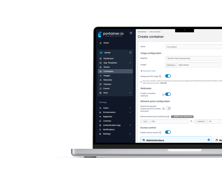 Container Lifecycle Management | Portainer